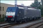 TXL 189 103-5 steht abgeb�gelt auf dem Gleis zum Bombardier-Werk.