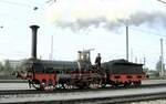 Dampflok  Die Pfalz  bei der Jubiläumsparade 150 JahreDeutsche Eisenbahn in Nürnberg am 14.09.1985.