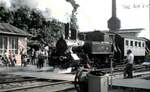 Lok J.A.Maffei bei der Ausstellung zum Jubiläum 150 Jahre Deutsche Eisenbahn in Nürnberg am 18.08.1985.