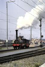 Dampflok  Die Pfalz  Nr.8.2 bei der Jubiläumsparade 150 Jahre Deutsche Eisenbahn in Nürnberg am 14.09.1985.