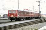 ET 25 015a/ EM und ES/ET 25 015b (425 115-3; 825 015-1 und 425 415-7) Nr.5.4 bei der Jubiläumsparade 150 Jahre Deutsche Eisenbahn in Nürnberg am 14.09.1985.