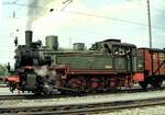 Jubiläumsparade 150Jahre Eisenbahn in Deutschland Programm Nummer 3.2 Preußischer Güterzug mit 92 638 (als T 13 Nr.7906 Stettin) mit 7 Güterwagen: Güterzuggepäckwagen,