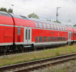 DB-Regio Hocheinstiegsdosto am 03.08.2025 im Rostocker Hbf.