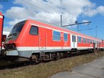 Leipzig Hauptbahnhof steht an der Zielanzeige des Steuerwagen Bauart Wittenberge in Mukran.