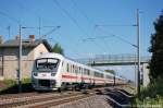 Der IC 2200 von Berlin Sdkreuz nach Hamburg-Altona fuhr Heute mal mit Steuerwagen anstatt den blichen zwei 120er durch Vietznitz (Bimdzf+Bpmbz+4x Bimz+Avmz+Apmz (= ERes Berlin).