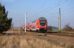 RB30 (RB 17589) Ersatzfahrt für (RB 17825) von Wittenberge nach Schönebeck-Bad Salzelmen in Demker und geschoben hatte die 143 591-6.