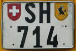 (235'812) - Nummernschild - SH 714 - am 21.