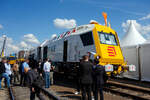 Die Universal-Stopfmaschine / Stopfroboter (Universal Tamping Robot 4.0) – S7-PLS-16.4.0 der Eiffage Infra-Rail GmbH (Herne) präsentiert, vom Hersteller SYSTEM7 railtechnology GMBH aus Laakirchen (Österreich), auf der 29. Internationa ...