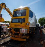 Die Universal-Stopfmaschine / Stopfroboter (Universal Tamping Robot 4.0) – S7-PLS-16.4.0 der Eiffage Infra-Rail GmbH (Herne) präsentiert, vom Hersteller SYSTEM7 railtechnology GMBH aus Laakirchen (Österreich), auf der 29. Internationa ...