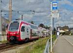 Der CFL KISS Z 2312 verl�sst den Bahnhof von Diekirch in Richtung Ettelbr�ck.