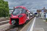 CFL 2417 hat soeben den Endbahnhof Diekirch aus der Stadt Luxemburg erreicht, nach einem kurzen Aufenthalt bedient er die Strecke als RB bis Luxemburg. 23.06.2025