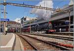 Die mächtige (ex.) SNCF Dampflok 141 R 568 der  L'Association 141R568  verlässt mit ihrem Extrazug den Bahnhof von Lausanne. Ziel der diesjährigen Frühlingsreise ist Thun.

25. Mai 2024