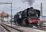 Die wunderschöne und fast ebenso mächtige SNCF 241 A 65 in Konstanz.