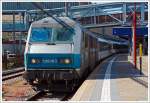 126163 der SNCF im  en voyage  Design mit dem IC 296 Mulhouse - Luxembourg am 17.06.2013 im Bahnhof Luxemburg (Stadt).