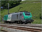 Ein  Fretchen , die SNCF BB 37 059 auf dem Weg nach Lausanne Triage bei der Durchfahrt in La Plaine.
20. Juni 2016