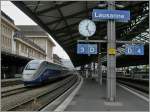 An den Anblick von TGV-Zügen in Lausanne ist man sich nun seit über dreissig Jahen gewohnt, aber ein TGV Duplex ist (Profilbedingt durch die Anschlussstrecken) dann doch etwas besonders.