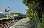 Der HST 15.58 Service nach London Paddington verlässt St-Erth.