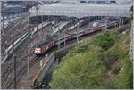 Ein Virgin Train East Coast HST 125 Class 43 mit dem Triebkopf 43 308 verlässt Edinburgh Waverley (Waverley Dhun Eideann) Richtung London.