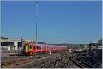 Auf dem Weg zum Flughafen ist dieser Class 387 Triebzug bei seiner Ausfahrt in Brighton.