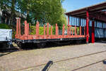 Der NS Rungenwagen LWGK 87583 am 29 April 2025 im Het Spoorwegmuseum (bis 2005 NSM - Nederlands Spoorwegmuseum / Niederländischen Eisenbahnmuseum) in Utrecht im Bahnhof Maliebaan.

Zwischen 1926 und 1930 stellten die NS- Niederländischen Eisenbahne ...