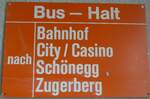 (205'273) - ZVB-Haltestellenschild am 18.