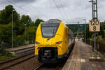 Nun sind die HLB SIEMENS Mireo Plus B wohl schon im Planbetrieb: Der HLB 563 801 / 563 901 (94 80 0563 801-0 D-HEB / 94 80 0563 901-8 D-HEB), ein zweiteiliger Hybridtriebzug (E/Akku) der BR 563 vom Typ SIEMENS Mireo Plus B der HLB (Hessische Landesba ...