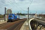 5 370 010  Poznan  mit dem EC 44 von Warszawa Wschodnia nach Berlin Hbf bei der Einfahrt in den Berliner Hbf.