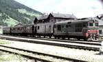 FS D 345 mit Personenzug in Innichen am 30.07.1982.