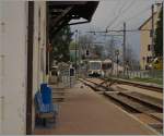 Bahnhofsambiete in der kleinen, sehr gepflegten Station Trontano. 
3. April 2014