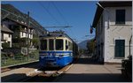 Der Ferrovia Vigezzina SSIF ABe 6/6 33 Sempione erreicht als Regionalzug 756 Malesco.
7. Okt. 2016