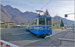 Der SSIF ABe 8/8 23  Ossola  verl�sst als Regionalzug nach Re den SSIF Bahnhof von Domodossola.