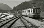 Der SSIF ABe 6/6 34  Piemonte  verlsst Re als Regionalzug 750 Richtung Domodossola.