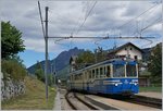 Der SSIF ABe 8/8 22  Ticino  erreicht als Regionalzug 262 von Re nach Domodossola den Bahnhof Malesco.