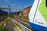 Bahnhofsimpression im Bahnhof Domodossola am 12.07.2022 vom Bahnsteig 6 in südlicher Blickrichtung.