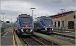 Zwei FS Trenitalia Aln 501 MD (Minutto) in Borgo San Lorenzo.