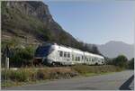 Beim kleinen Ort Parleaz im Aosta Tal ist der FS Traniatlia Minuetto MD Aln 501 011 auf dem Weg von Ivrea nach Aosta.