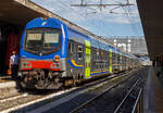 Ein Trenitalia „Vivalto“- Doppelstock-Wendezüge am 13.07.2022 im Bahnhof Roma Termini (der Hauptbahnhof in Rom).