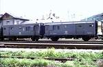 FS Packwagen bzw. Zugbegleitpersonal-Wagen 2-achsig in Innichen am 30.07.1982.