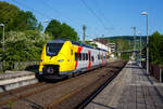 Das ist der neue Klimaschutz am Westerwald....
Einer der drei neuen zweiteiligen Hybridtriebzüge (E/Akku) der BR 563 vom Typ SIEMENS Mireo Plus B der HLB (Hessische Landesbahn GmbH). Der HLB 563 802 / 563 902 (94 80 0563 802-8 D-HEB / 94 80 056 ...