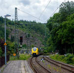 Nun sind die HLB SIEMENS Mireo Plus B wohl schon im Planbetrieb: Der HLB 563 801 / 563 901 (94 80 0563 801-0 D-HEB / 94 80 0563 901-8 D-HEB), ein zweiteiliger Hybridtriebzug (E/Akku) der BR 563 vom Typ SIEMENS Mireo Plus B der HLB (Hessische Landesba ...