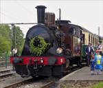 Am ersten Betriebstag der Museumsbahn  Train 1900  ist die Lok N° 5 nach der HU wieder einsatzbereit.