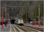 Wir waren gestern (03.03.2012) in Esneux und haben Dieter Schumacher besucht (die Details folgen per mail). Das Bild zeigt den etwas verspteten IR 119 Liers - Luxembourg bei der Durchfahrt durch den Bahnhof von Esneux. (Jeanny)