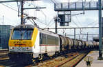Serie 3000/693750/mit-einer-kesselwagenzug-durchfahrt-cfl-3015 Mit einer Kesselwagenzug durchfahrt CFL 3015 der Belgischen Bahnhof Antwerpen-Berchem.