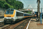 Am 13 Juli 1999 verlässt CFL 3011 mit Int.1138 ARDENNEN EXPRES Lüttich-Guillemins für Luxembourg über Kautenbach.