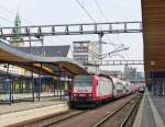 . Ein Bahnsteigsbild - Am 29.04.2015 war die 4007 im Bahnhof von Luxemburg abgestellt und wartete auf den Lokfhrer. (Jeanny)