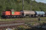 Olivier, auch 6411 genannt,  rangiert am 17 September 2026 mit einige Kesselwagen in Bad Bentheim und f�rdert mehr Guter auf die Schiene.