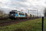 1700-private/724266/tcs-ex-railpromo-101002-zieht-ein TCS, ex RailPromo 101002 zieht ein Domile-zug durcvh Alverna am grauen 15 Januar 2021.