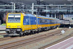 NS 186 038 verlässt mit ein IC nach Den Haag Centraal am 26 März 2017 Rotterdam Centraal.