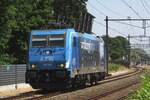 Hin-und-her Teil 2: Am 1 Juni 2023 durchfahrt LTE 186 942 solo Wijchen nach ein Kesselwagenzug nach Nijmegen geschleppt zu haben.