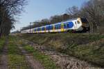 NS 2508 durchfahrt am 18 März 2026 Tilburg Oude Warande und wird von offenbarer Stelle fotografiert.